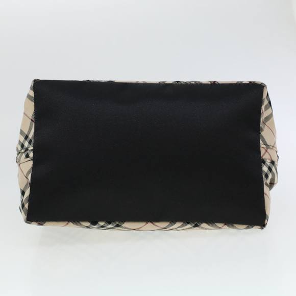 BURBERRY Nova Check Hand Bag Nylon Beige Auth bs5485 - Picture 8 of 16